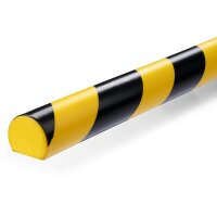 Flächenschutzprofil S32R gelb/schwarz Ø40x1000mm